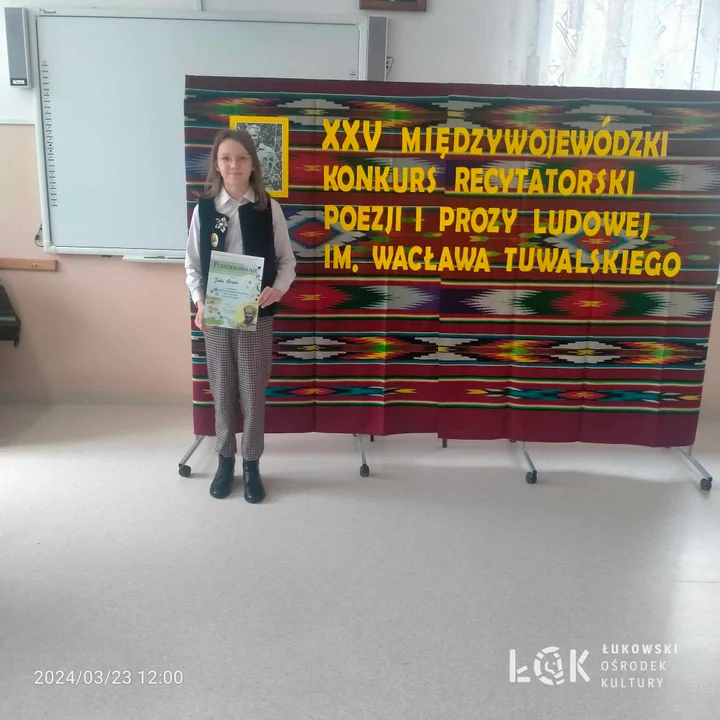 Recytatorzy ŁOK laureatami XXV Międzywojewódzkiego Konkursu Recytatorskiego w Woli Osowińskiej