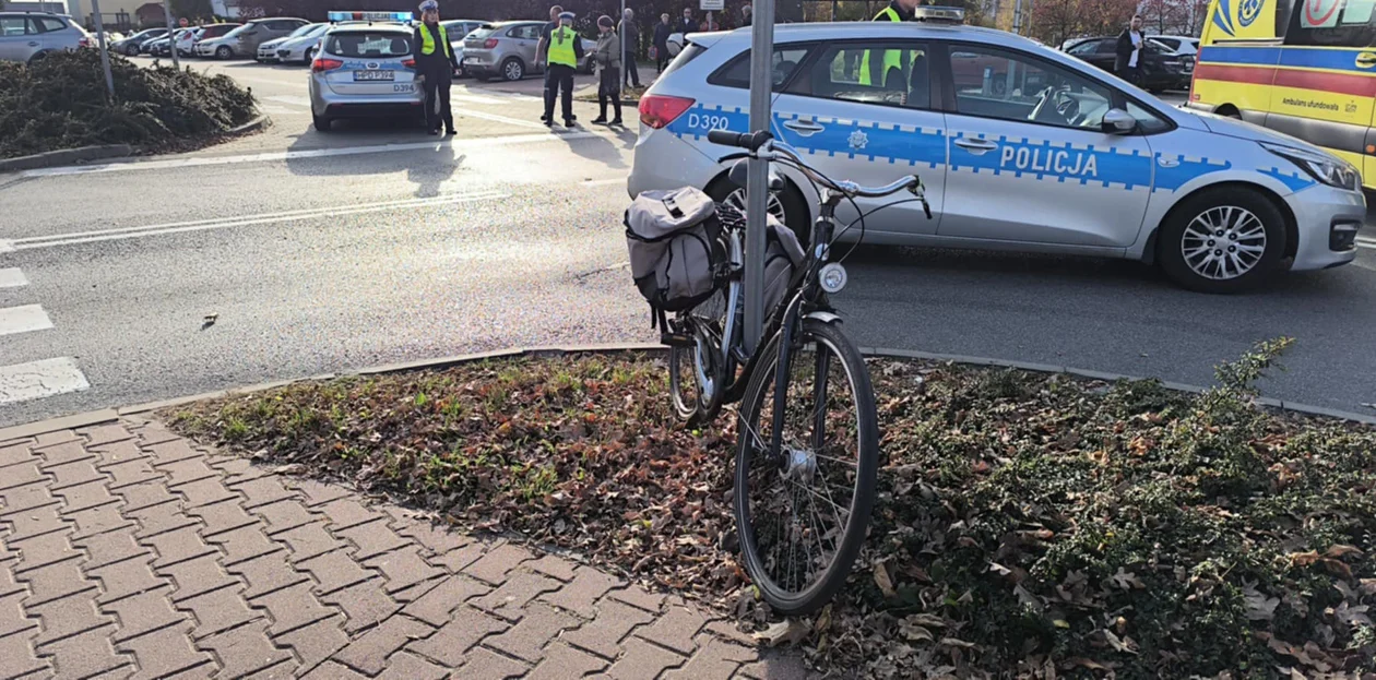 Potrącenie rowerzystki w Puławach