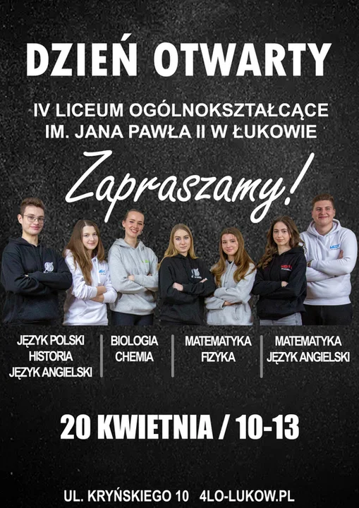 Szkoły średnie w Łukowie i powiecie zapraszają na dni otwarte: Kościuszko. Medyk, Rolnik, Warszawska, Aleje , Dwernicki, Adamów - Zdjęcie główne