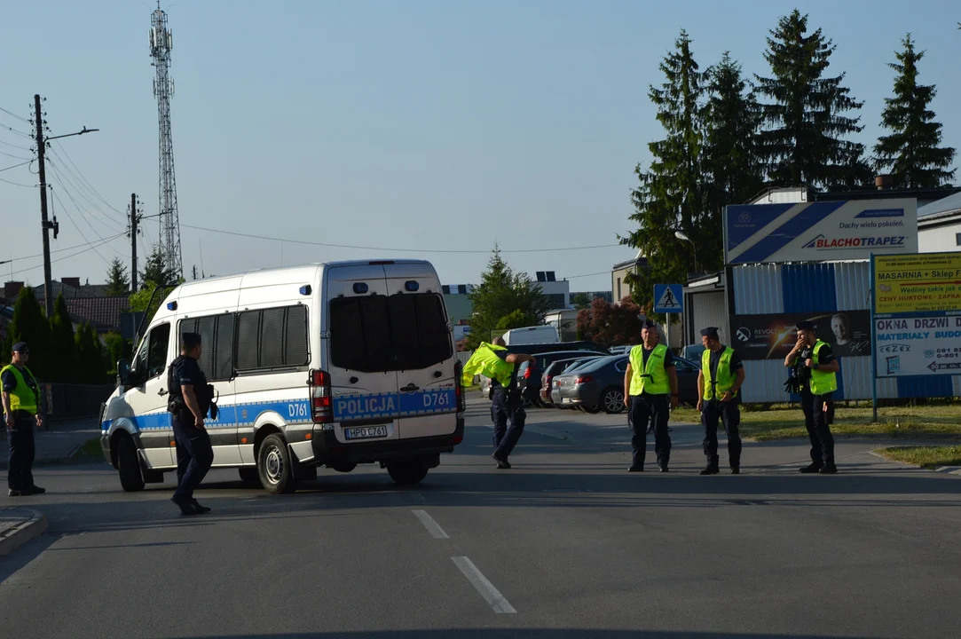 Protest producentów malin w Opolu Lubelskim