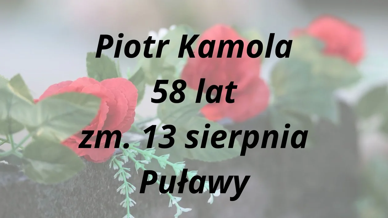 Nekrologi Puławy ( 13 - 19 sierpnia)