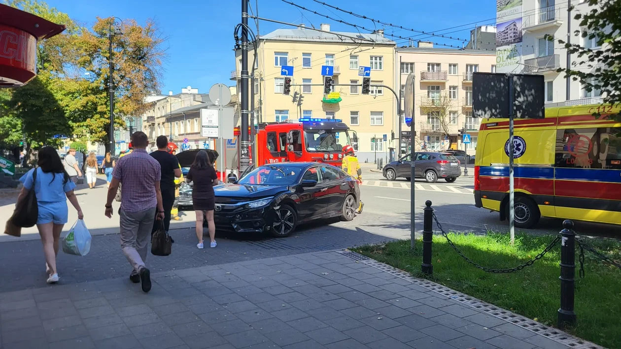 Dwie osobówki zderzyły się centrum Lublina. Jedna osoba ranna