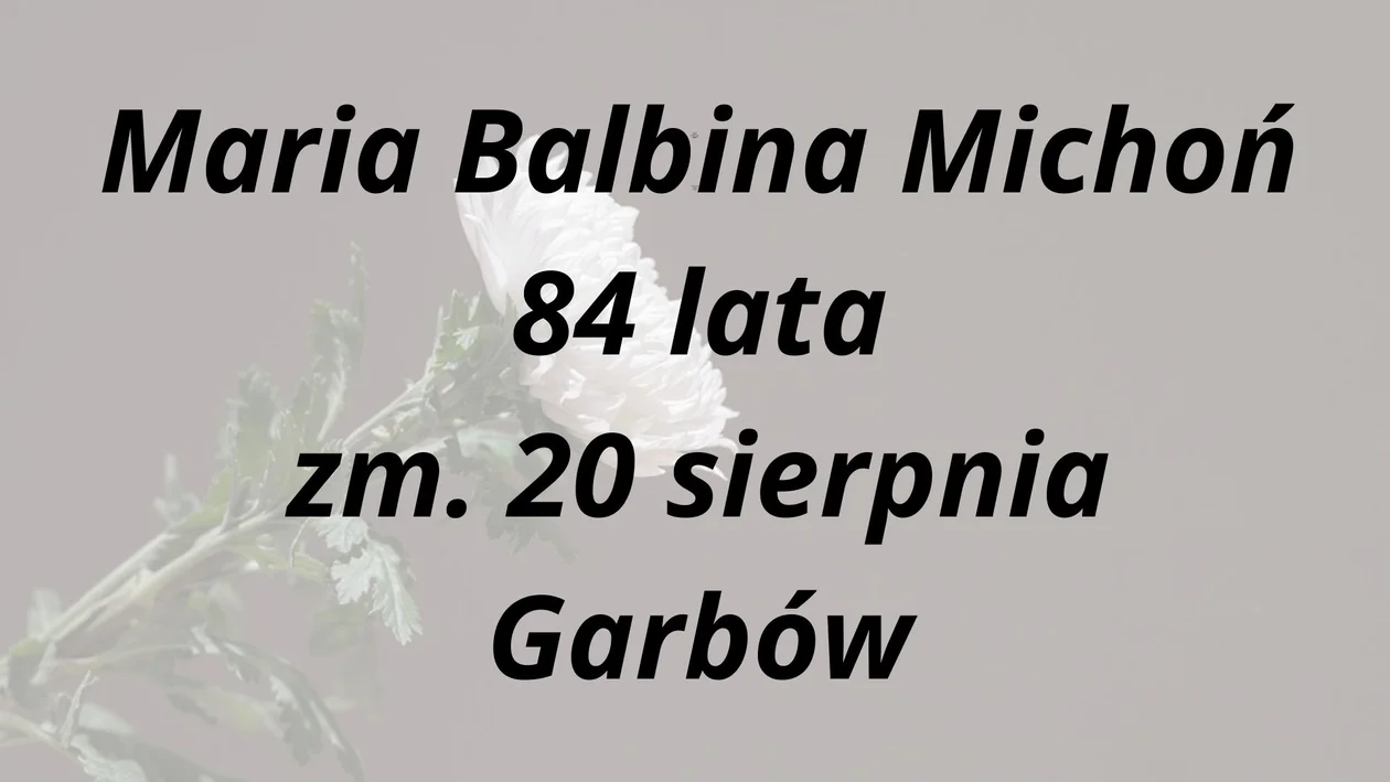 Nekrologi Puławy ( 20 - 27 sierpnia)