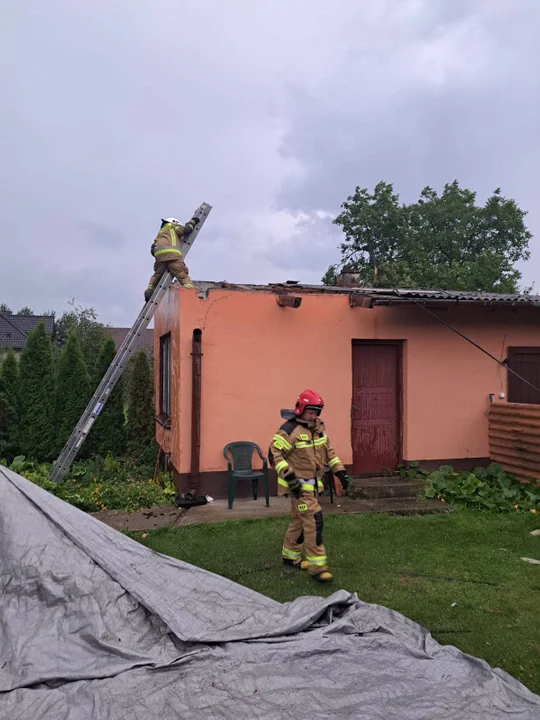 Ulewa w powiecie łukowskim