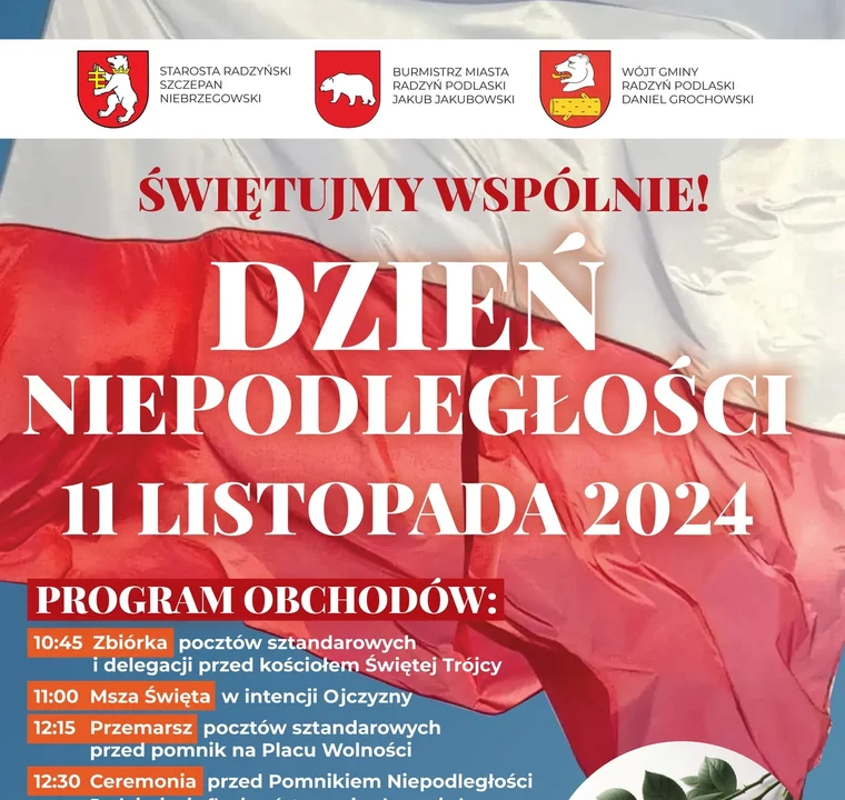 Program obchodów Dnia Niepodległości. 11 listopada 2024 - Zdjęcie główne