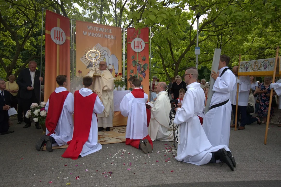 Procesja  Bożego Ciała w Puławach