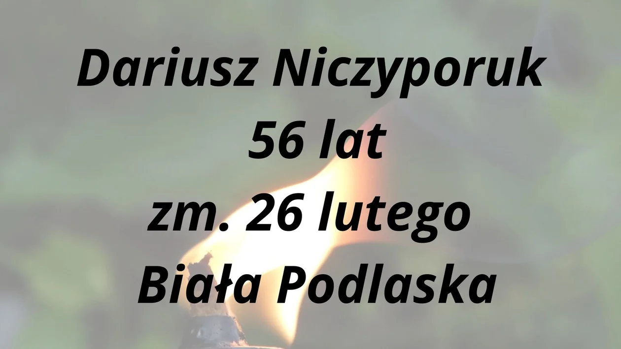 Nekrologi powiat bialski ( 26.02 - 04.03)