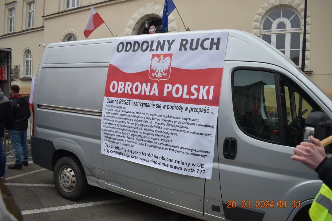 Protest rolników. Przemarsz w Lublinie