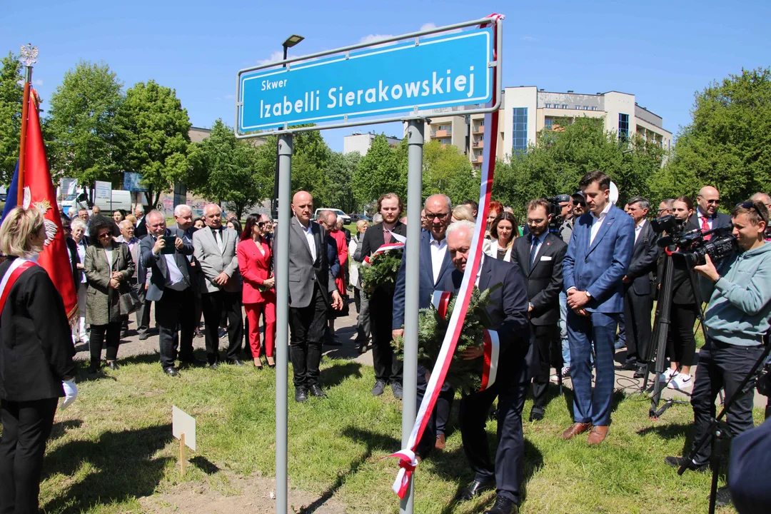 Otwarcie skweru im. Izabelli Sierakowskiej w Lublinie