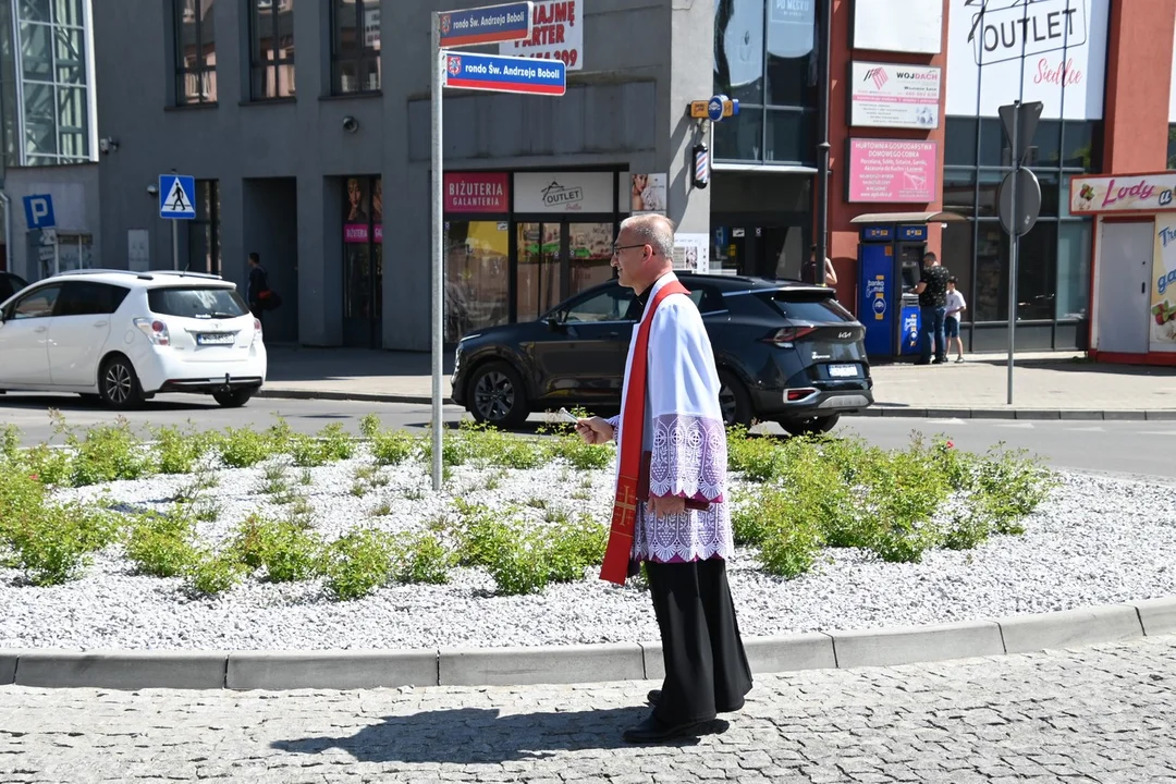 Najnowsze siedleckie rondo ze świętym patronem - Zdjęcie główne