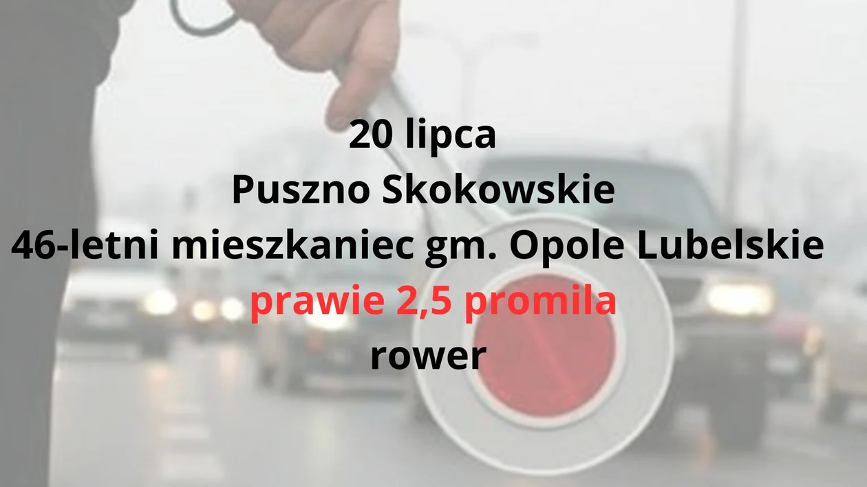 Kierowcy z promilami - powiat opolski