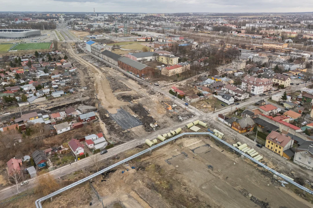 Lublin: Rozbudowa ul. Lubelskiego Lipca '80. Co dzieje na placu budowy?