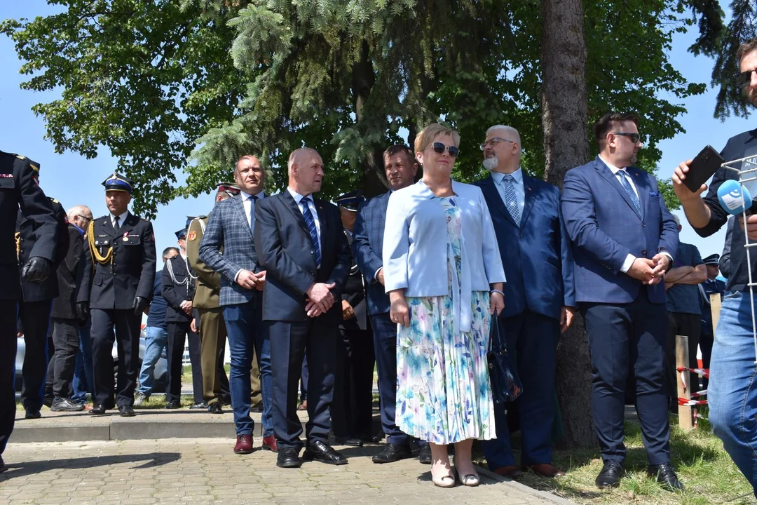 Wmurowanie aktu ereycyjnego pod budowę nowej komendy PSP w Puławach