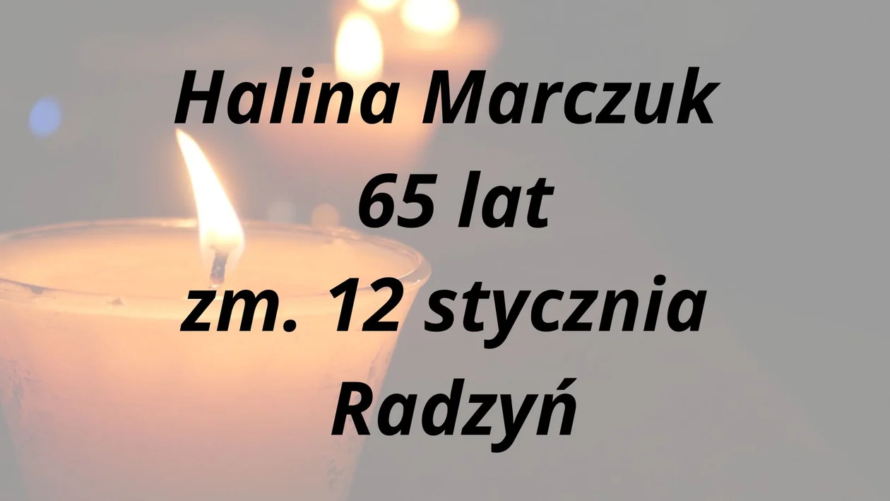 Nekrologi z powiatu radzyńskiego