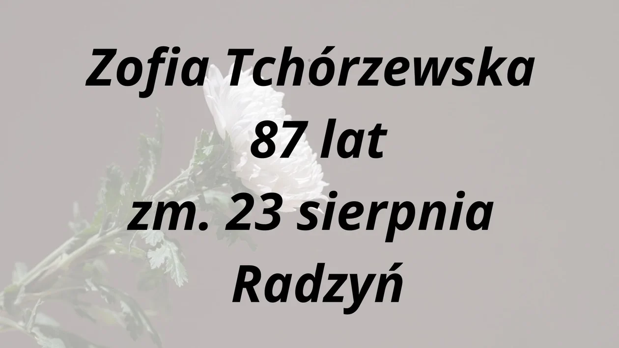 Nekrologi Radzyń ( 23.08 - 04.09)