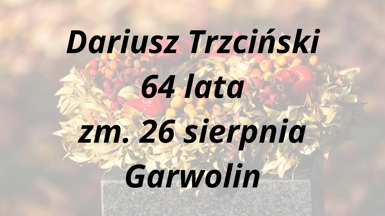 Nekrologi Garwolin