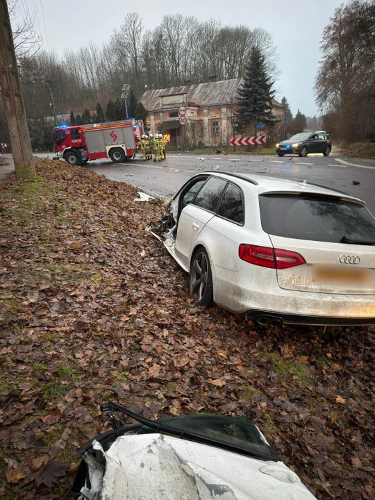 Lubelskie: Jedna osoba ranna po wypadku na krajowej "17-stce". Nowe informacje