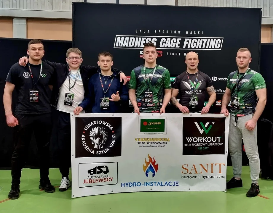 KS Workout Lubartów na gali Madness Cage Fighting 8 w Łęcznej - Zdjęcie główne