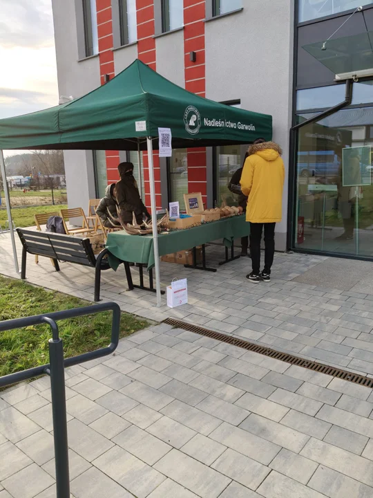 Honorowi dawcy krwi otrzymali choinki od Nadleśnictwa Garwolin