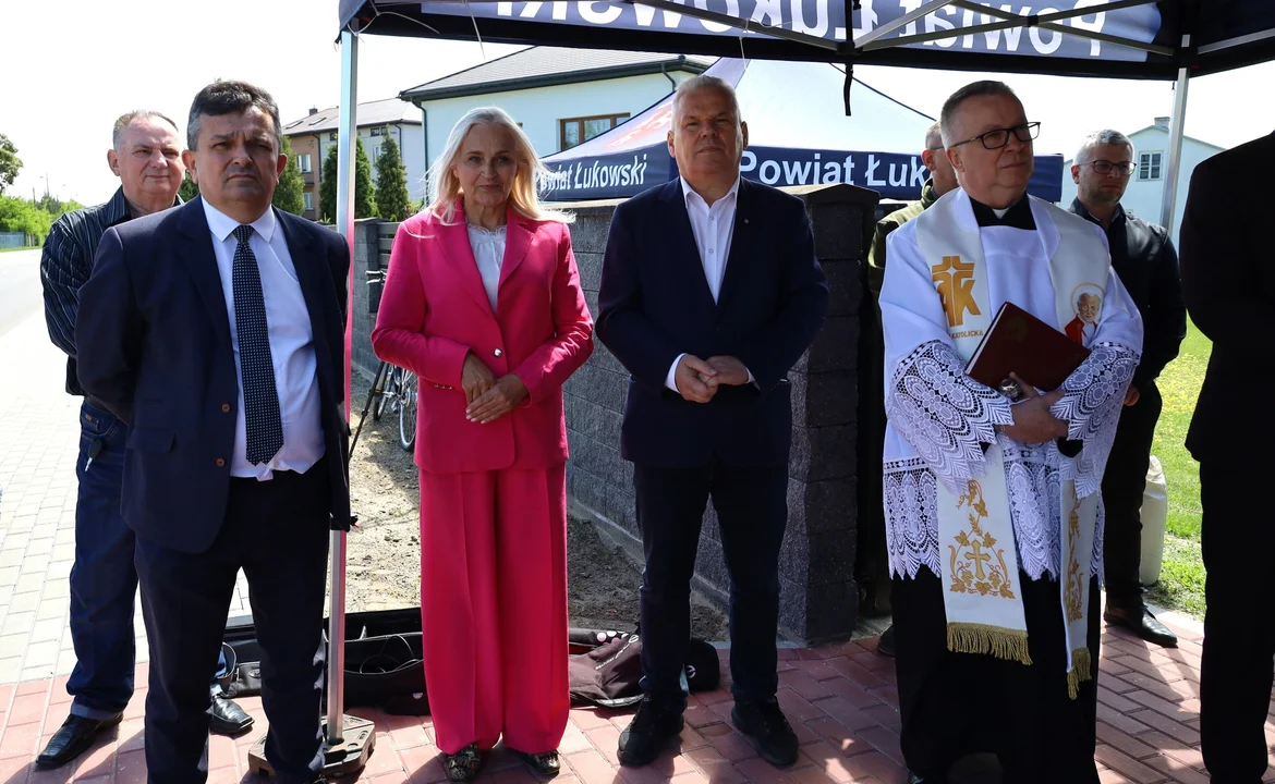 zakończenie i poświęcenie wyremontowanej ulicy Wójtostwo w Łukowie