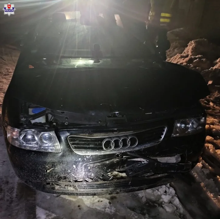 Powiat łęczyński: Spowodował wypadek samochodowy i uciekł. Jeszcze tego samego dnia zgłosił się na policję