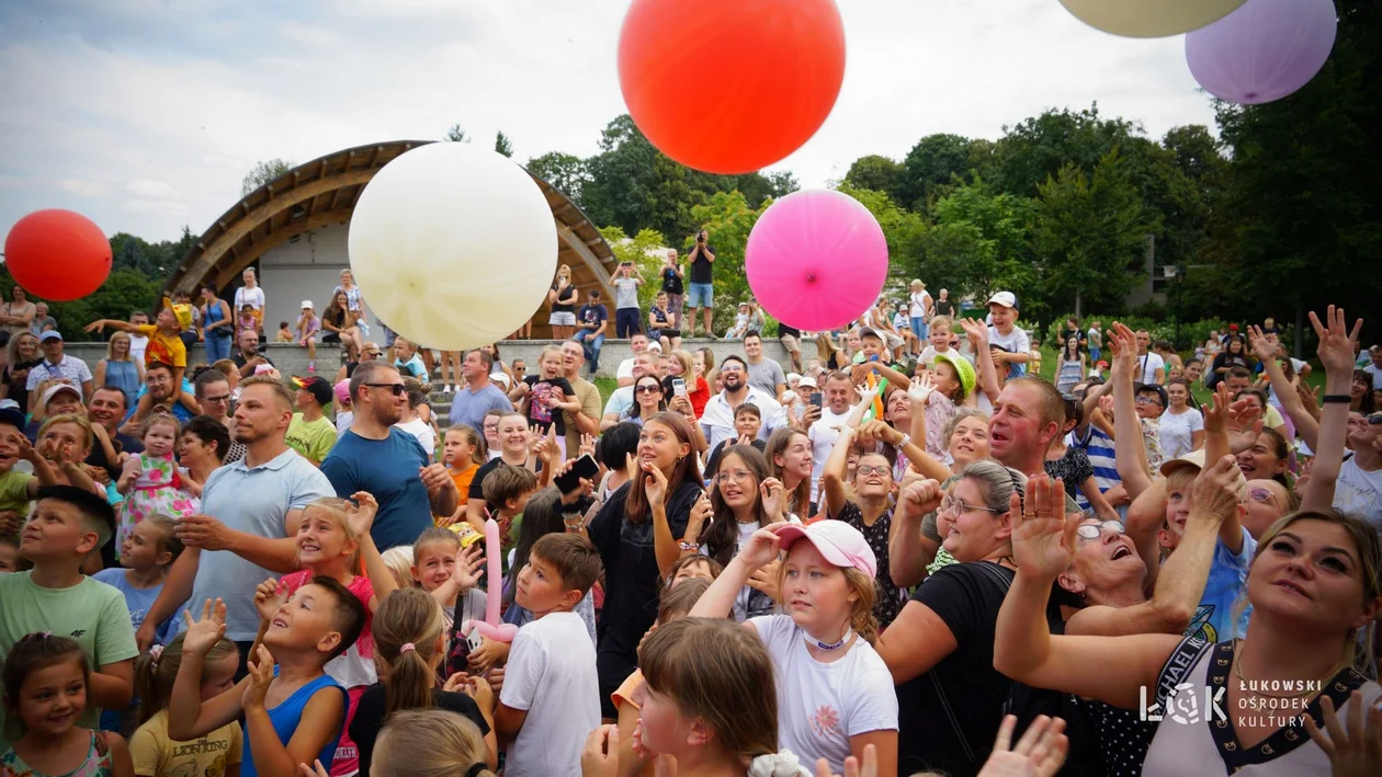 Festiwal Balonów, Baniek Mydlanych i Kolorów w Parku Miejskim w Łukowie