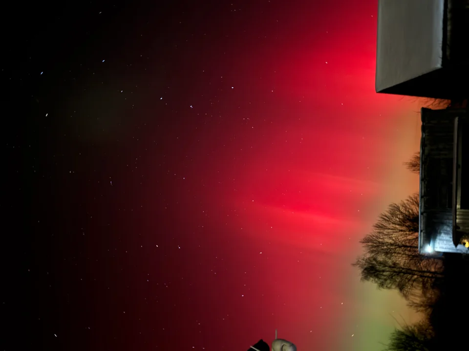 Józefów: Zorza polarna