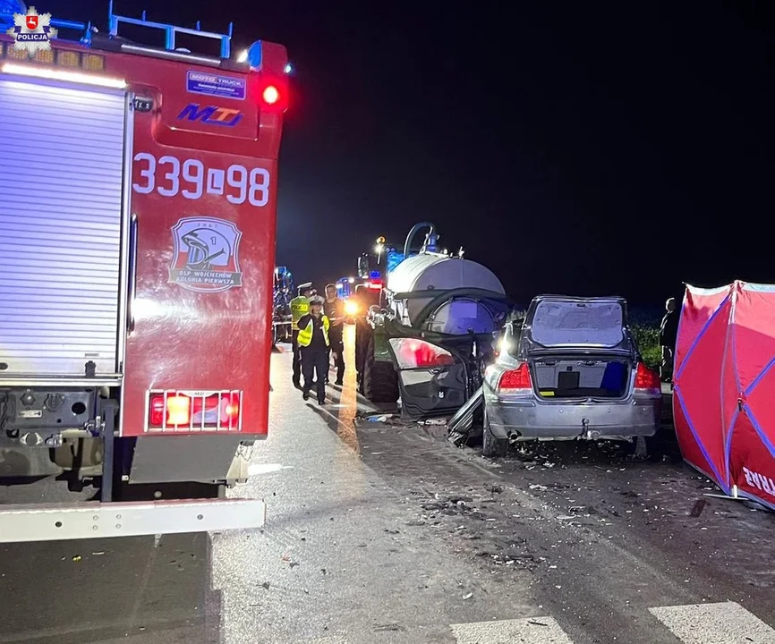 Powiat lubelski: koszmarny wypadek na drodze. Dwie osoby zginęły, dwie w szpitalu