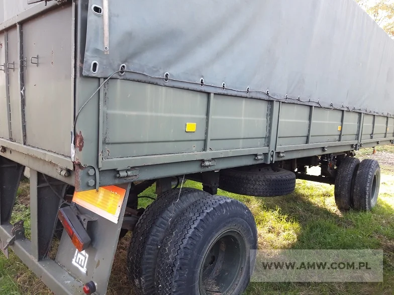 Przyczepa transportowa dużej ładowności D-616 AUTOSAN 2- os. (ład.11,5 t)Rok produkcji:1988,Cena:12000