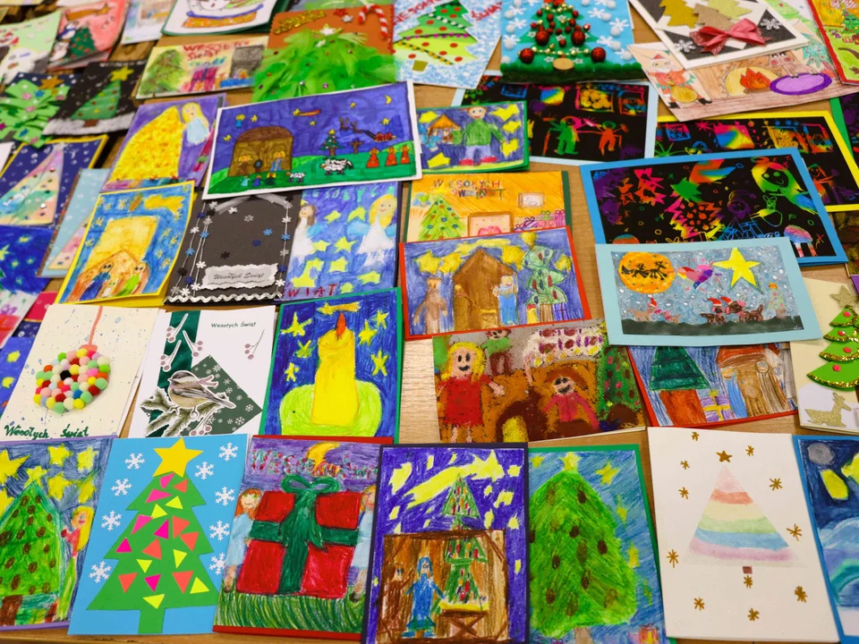 Konkurs na najpiękniejszą kartkę Bożonarodzeniową w ZSP w Kurowie