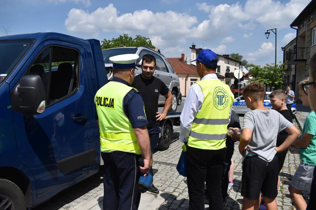 Akcja Bezpieczne wakacje w SP w Końskowoli