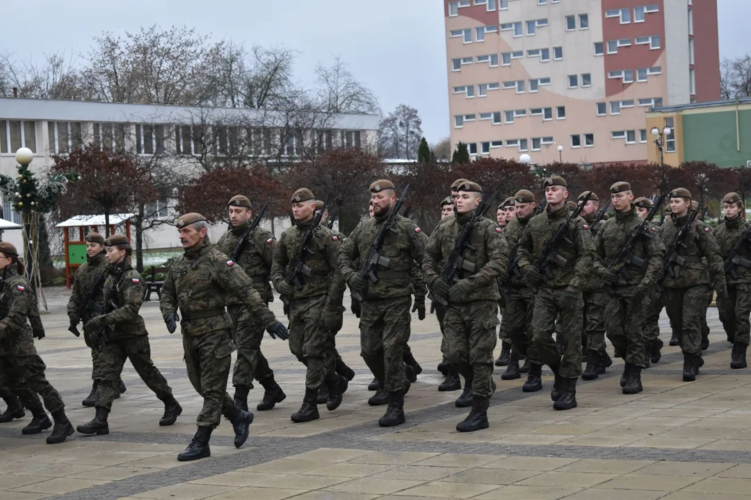 Przysięga żołnierzy WOT w Puławach