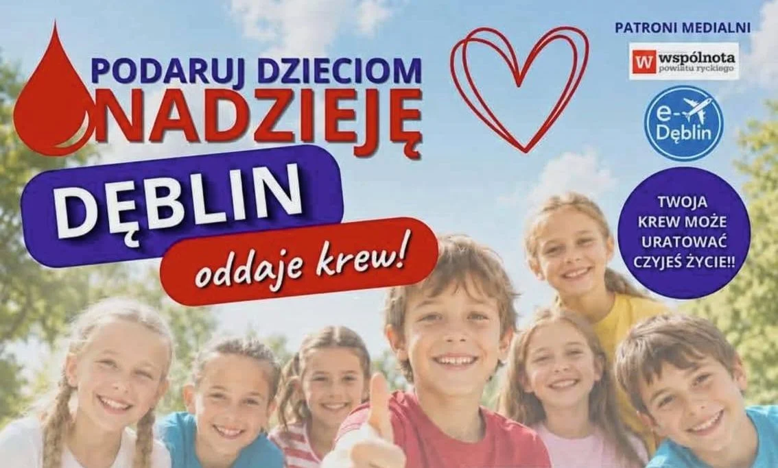 Poleje się krew! W Dęblinie podaruj dzieciom nadzieję (zdjęcia) - Zdjęcie główne