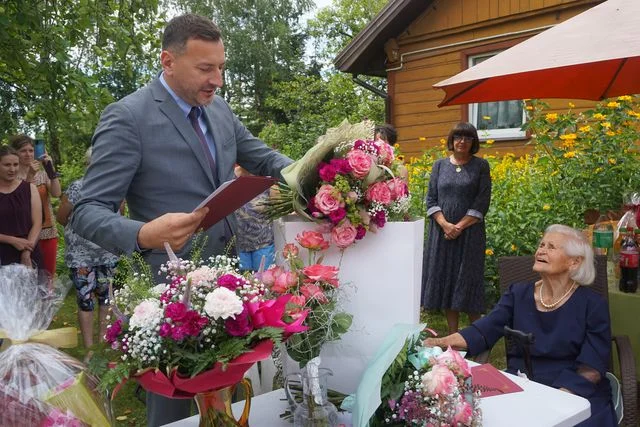 100 - lecie urodzin mieszkanki gminy Nałęczów