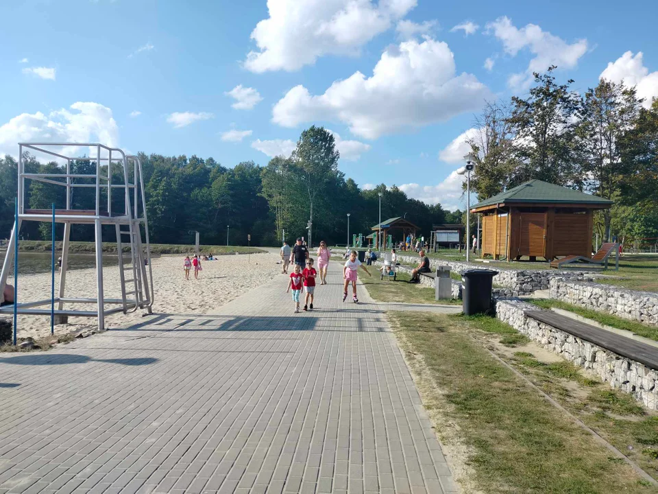 Jeszcze plażujemy nad Zalewem w Łukowie