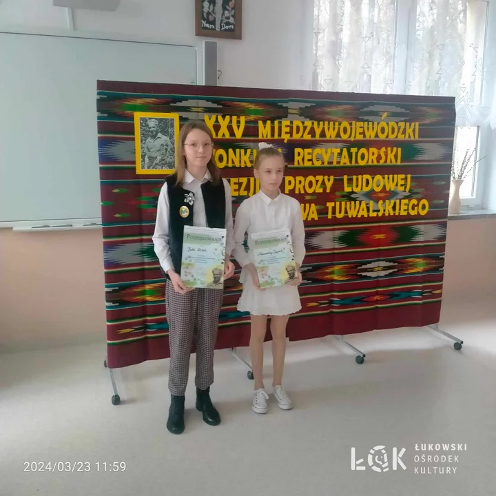 Recytatorzy ŁOK laureatami XXV Międzywojewódzkiego Konkursu Recytatorskiego w Woli Osowińskiej