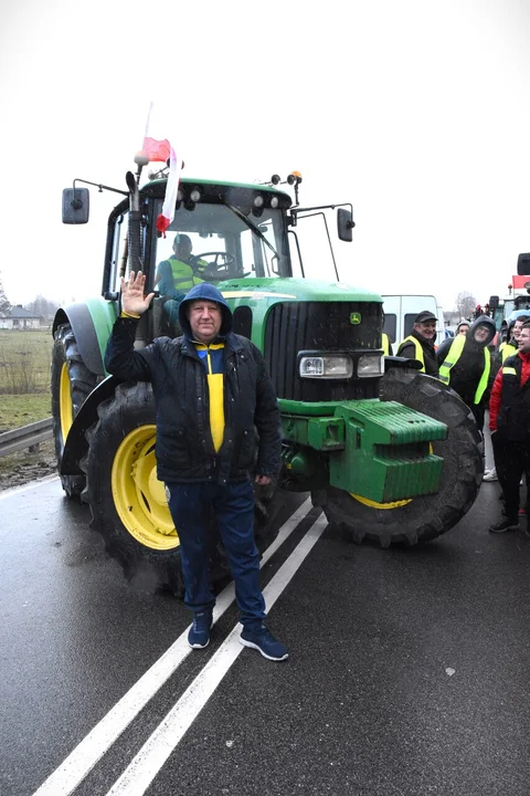 Rolnicy z powiatu łukowskiego protestowali w miejscowości Gończyce
