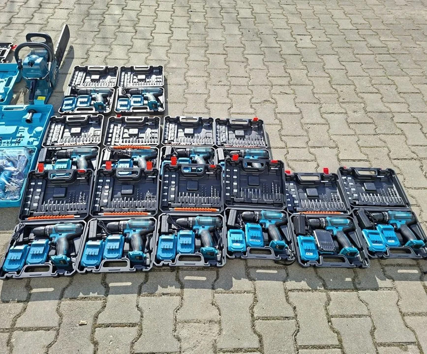 Powiat bialski: Podróbki elektronarzędzi na targowisku. Sprzedawca oświadczył, że sam niedawno zakupił sprzęt