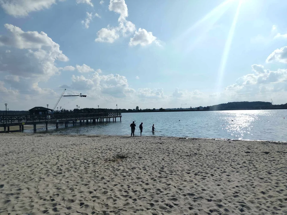 Jeszcze plażujemy nad Zalewem w Łukowie