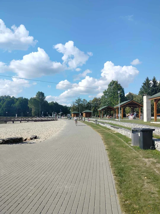 Jeszcze plażujemy nad Zalewem w Łukowie