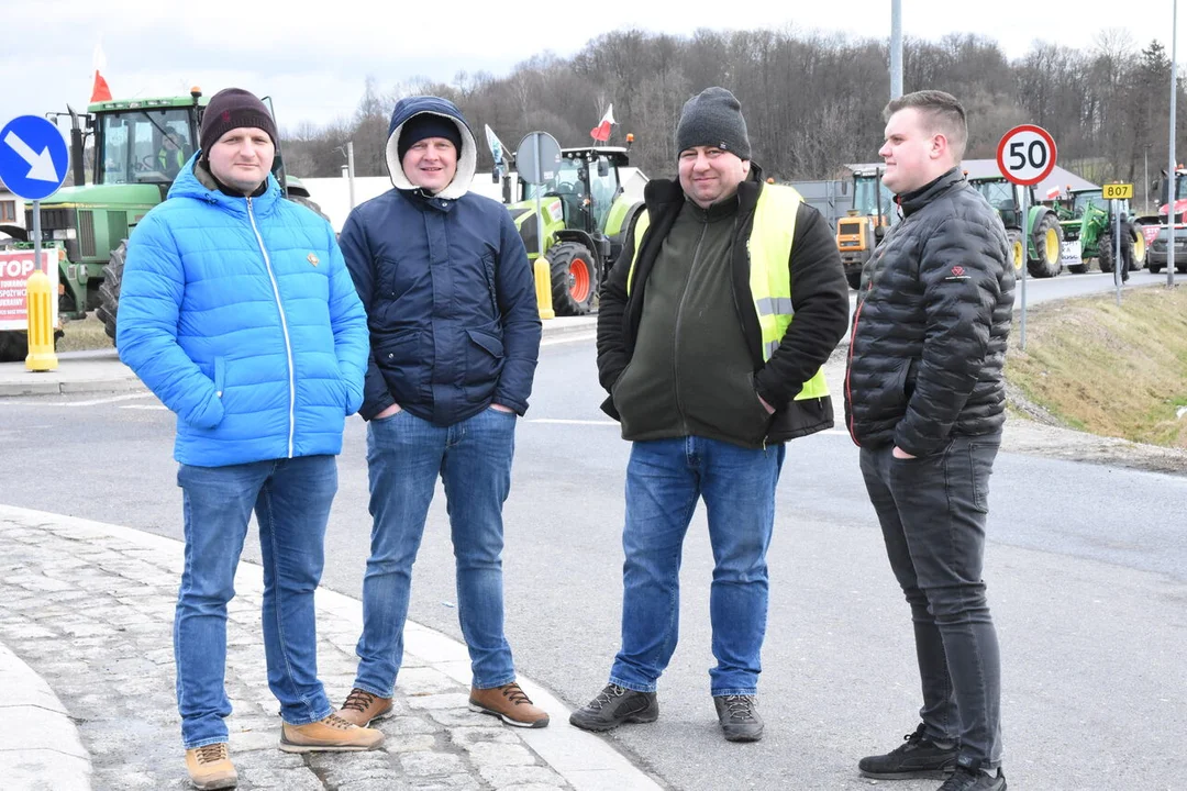 Rolnicy z powiatu łukowskiego protestowali w miejscowości Gończyce