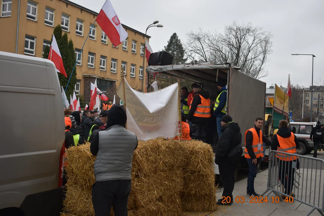 Protest rolników. Przemarsz w Lublinie