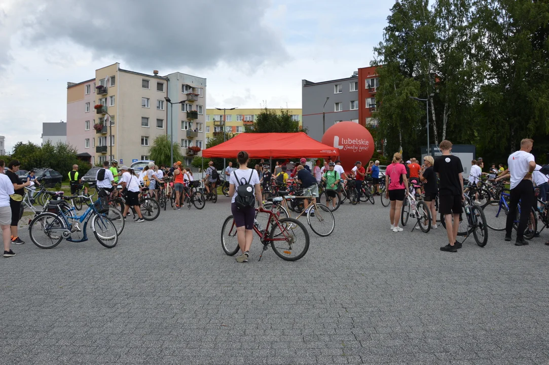 Rajd rowerowy Tour de Lubelskie w Poniatowej