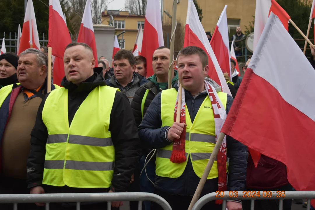 Protest rolników. Przemarsz w Lublinie