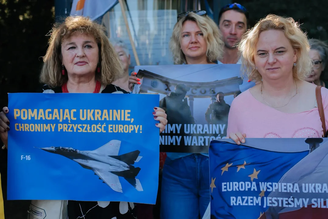 Lublin. „Nie bądźmy obojętni”. Gest solidarności z Ukrainą