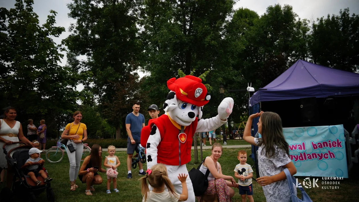 Festiwal Balonów, Baniek Mydlanych i Kolorów w Parku Miejskim w Łukowie