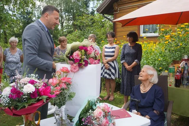 100 - lecie urodzin mieszkanki gminy Nałęczów