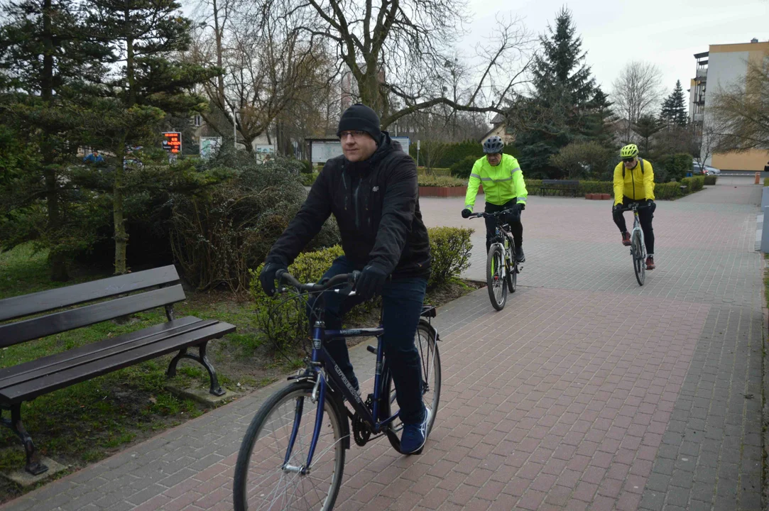 Pierwszy trening Puławskiej Grupy Rowerowej