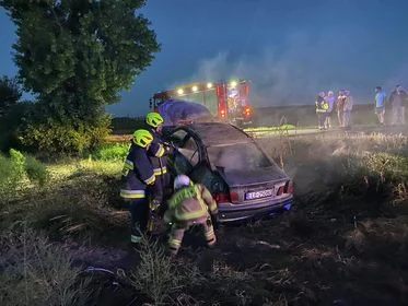 Polanówka: Pożar samochodu