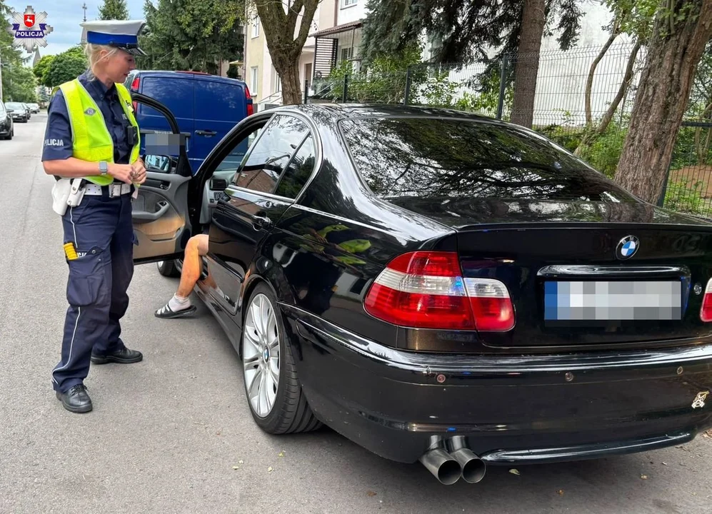 Lublin: Akcja "Drift-Stop". McLaren miał zbyt przyciemnione szyby, BMW zbite lusterko